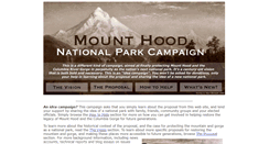 Desktop Screenshot of mounthoodnationalpark.org