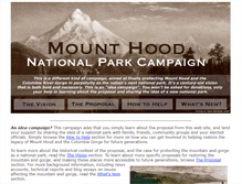 Tablet Screenshot of mounthoodnationalpark.org